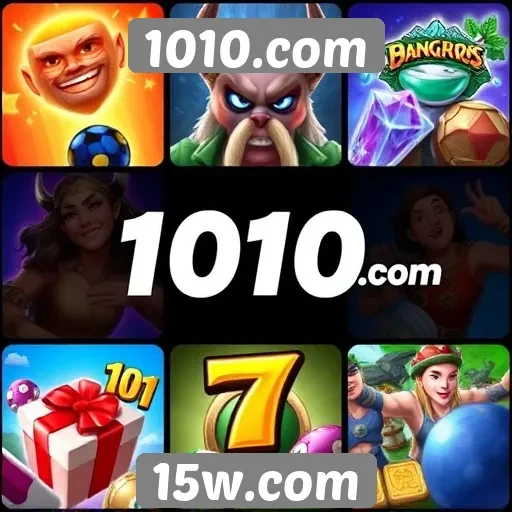 Diversidade de jogos disponíveis em 1010.com